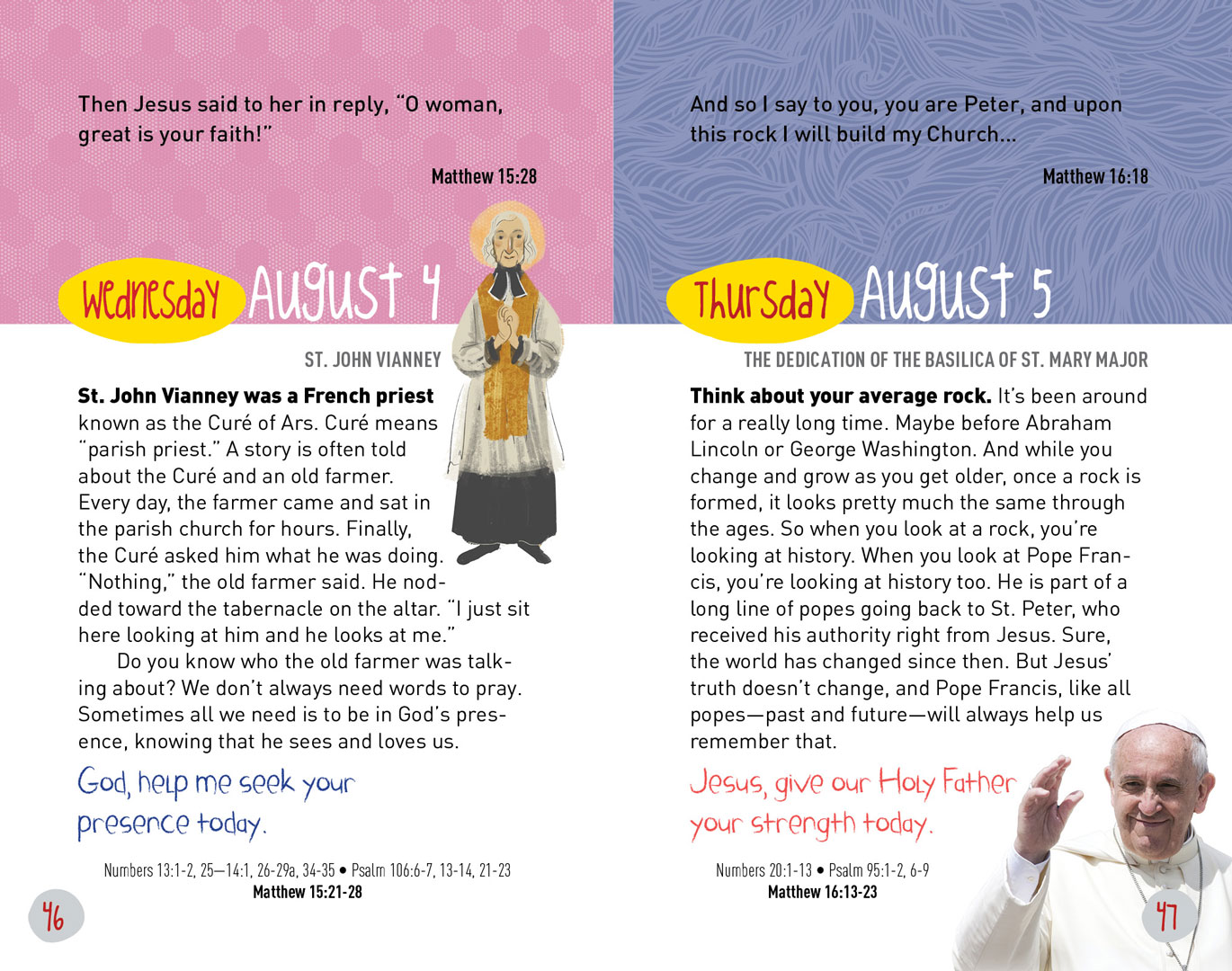 Illustration and design for Living Faith Kids