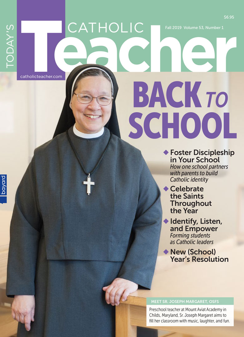 Cover design for Today's Catholic Teacher