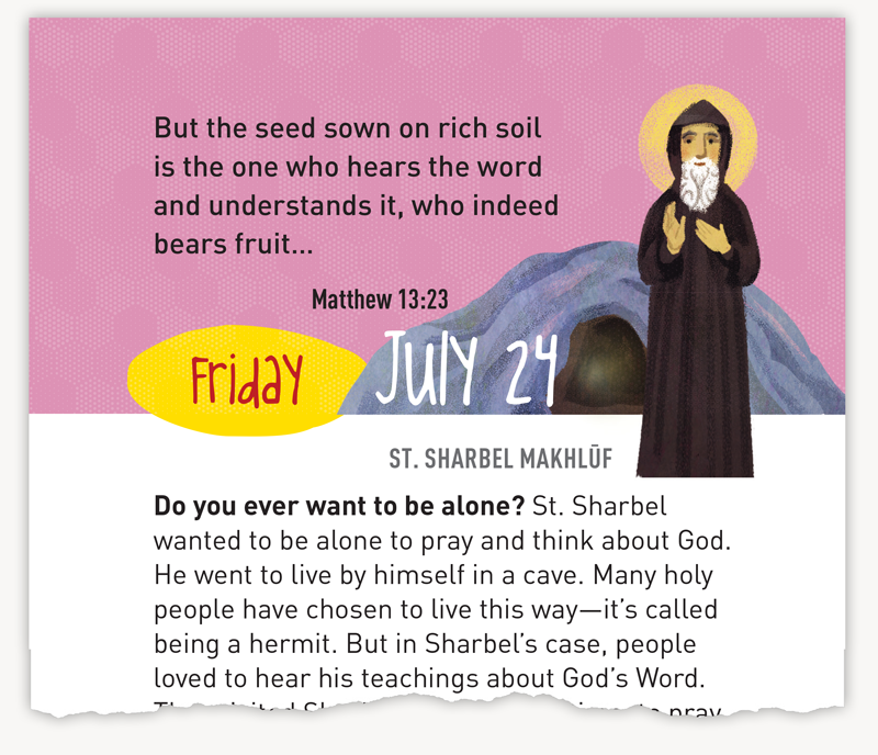 St. Sharbel Makhlūf: July 24