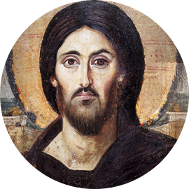 Christ the Saviour (Pantokrator), a 6th-century encaustic icon from Saint Catherine's Monastery, Mount Sinai.