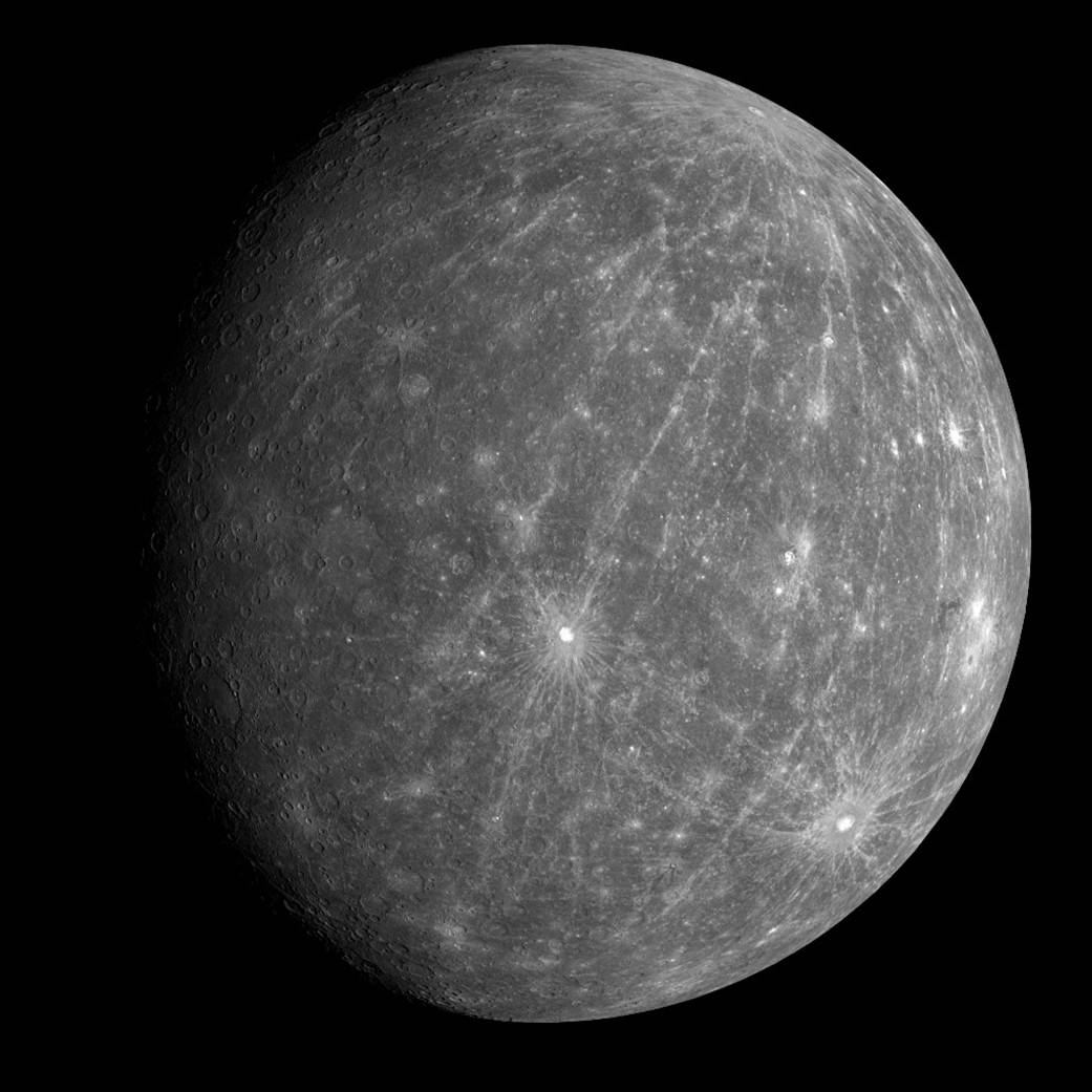 An image of the planet Mercury
